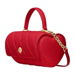 ♥️ EUC kate spade Heart Barrel Quilted Crossbody ♥️